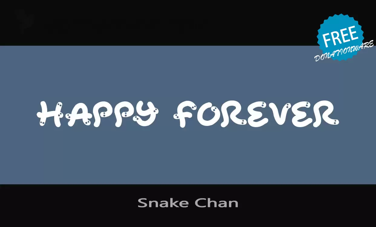 「Snake-Chan」字体效果图