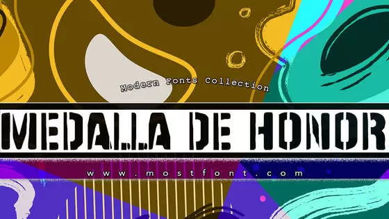 Typographic Design of Medalla-De-Honor