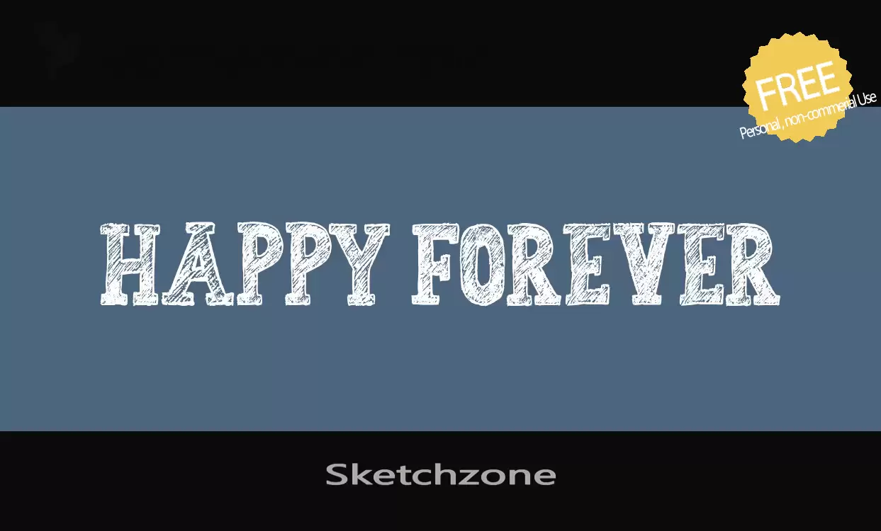 Font Sample of Sketchzone