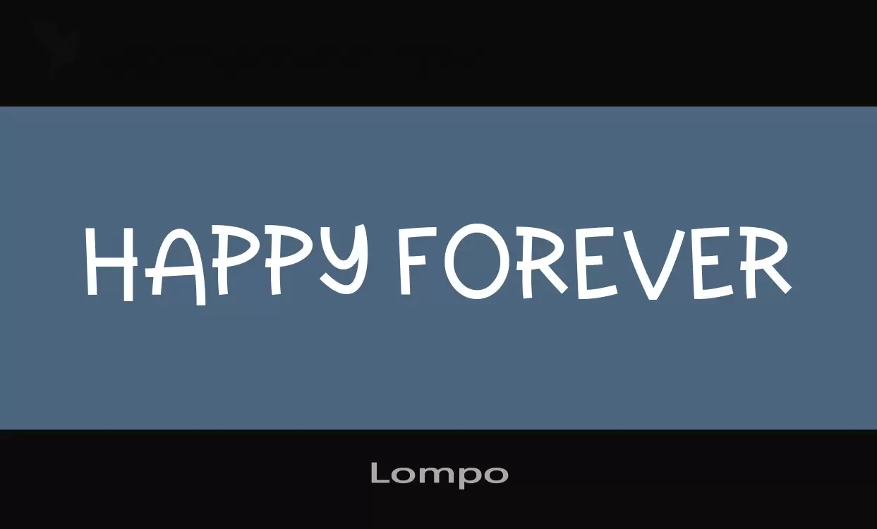 Font Sample of Lompo