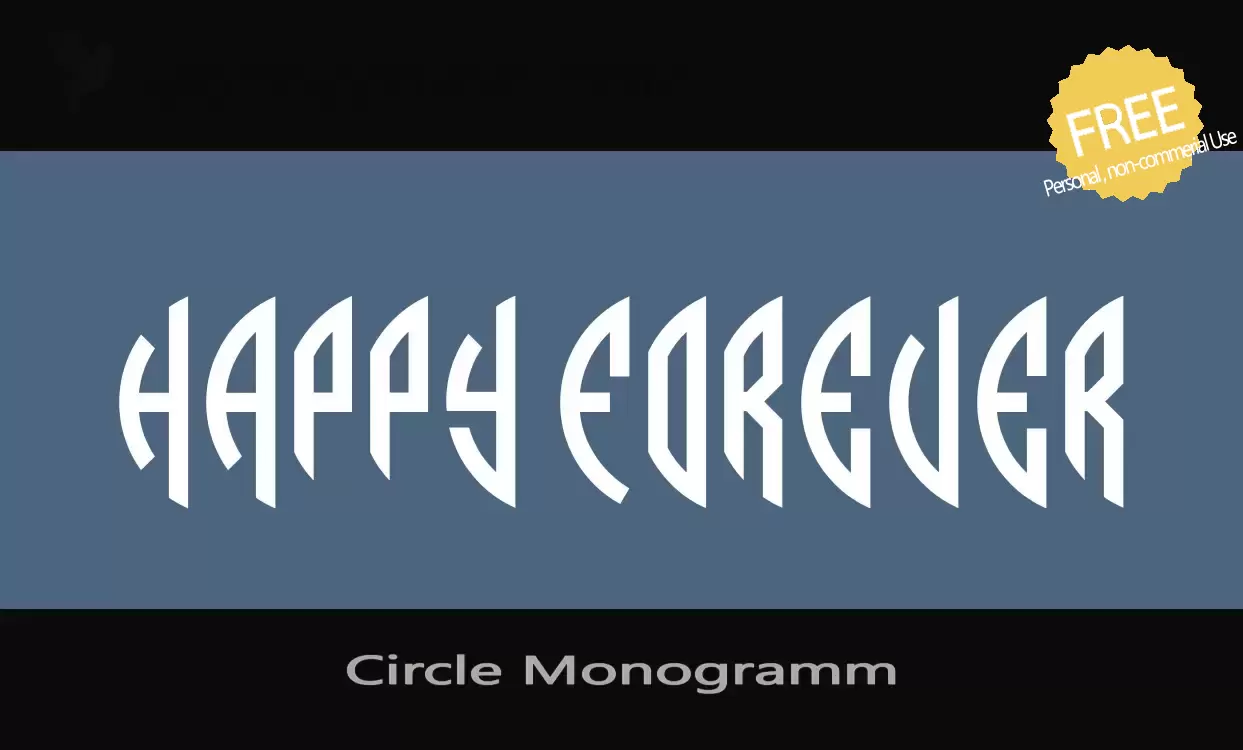 Font Sample of Circle-Monogramm