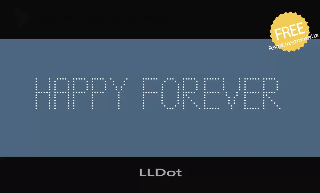 Font Sample of LLDot