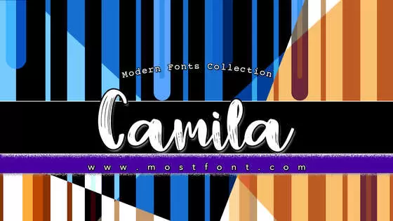 「Camila」字体排版图片