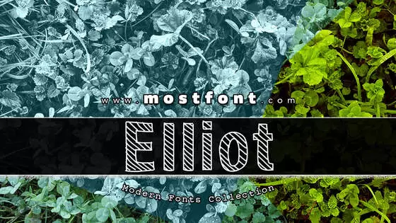 「Elliot」字体排版样式