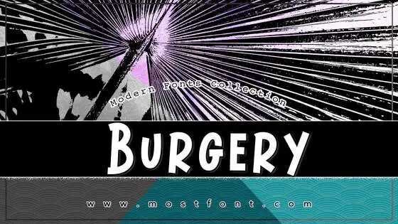 「Burgery」字体排版样式