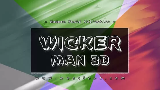 「Wicker-Man-3D」字体排版图片