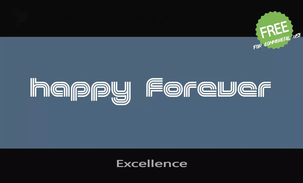 Font Sample of Excellence