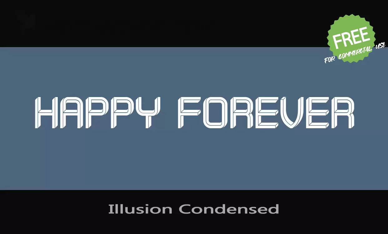 Font Sample of Illusion-Condensed