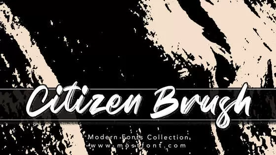 「Citizen-Brush」字体排版图片