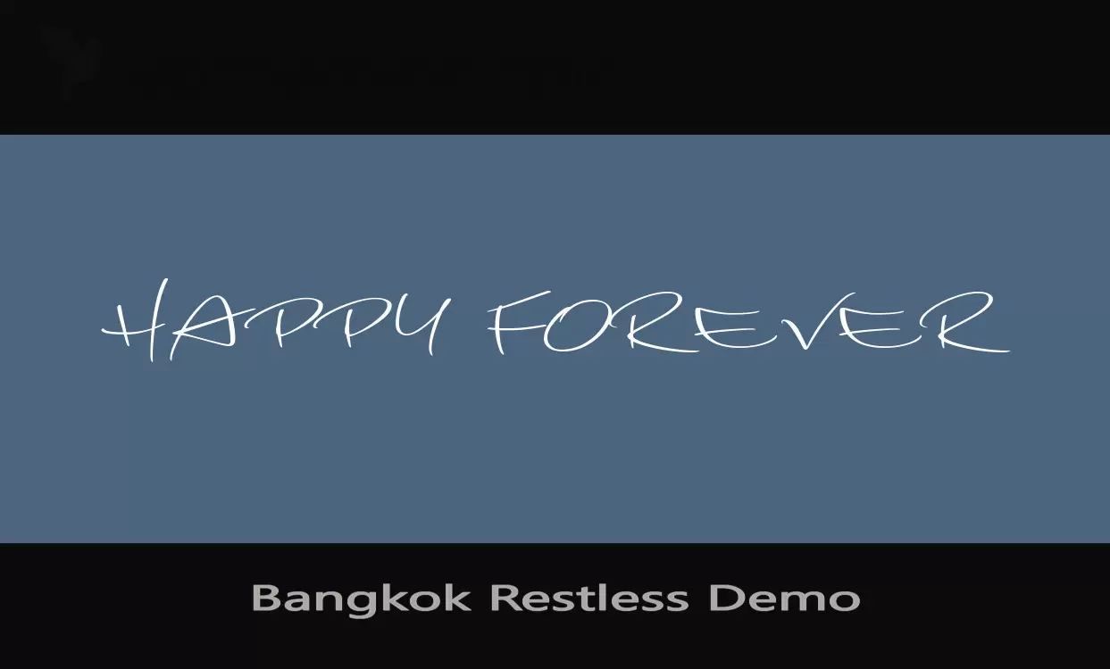 Font Sample of Bangkok-Restless-Demo