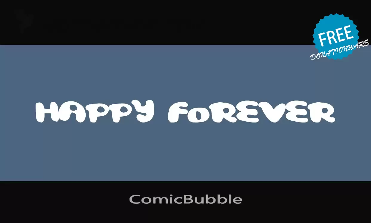 「ComicBubble」字体效果图