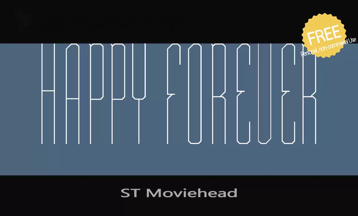 Font Sample of ST-Moviehead