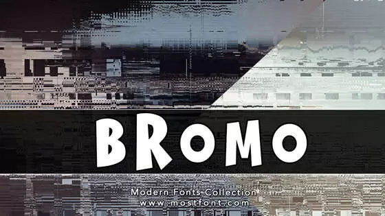 「BROMO」字体排版样式