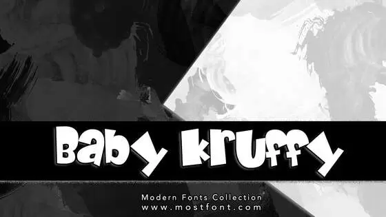 Typographic Design of Baby-Kruffy