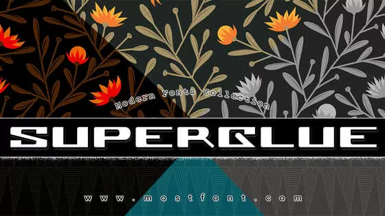 「Superglue」字体排版图片