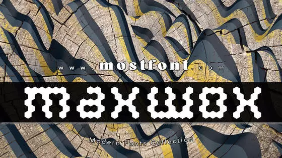 Typographic Design of Maxwox-Font