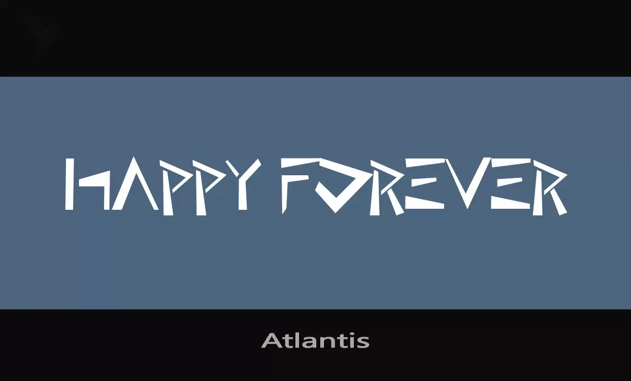 Font Sample of Atlantis