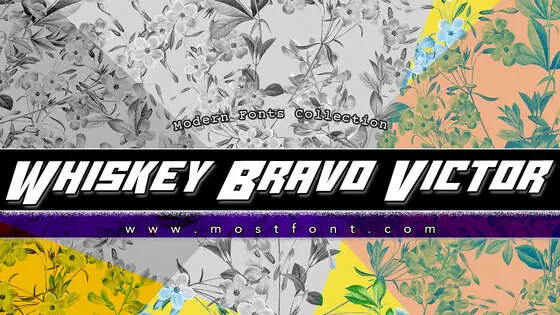 「Whiskey-Bravo-Victor」字体排版样式