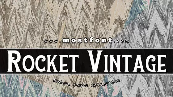 Typographic Design of Rocket-Vintage