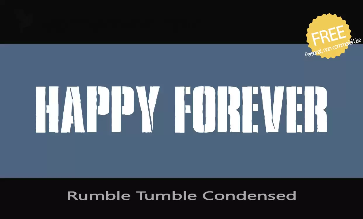 Sample of Rumble-Tumble-Condensed