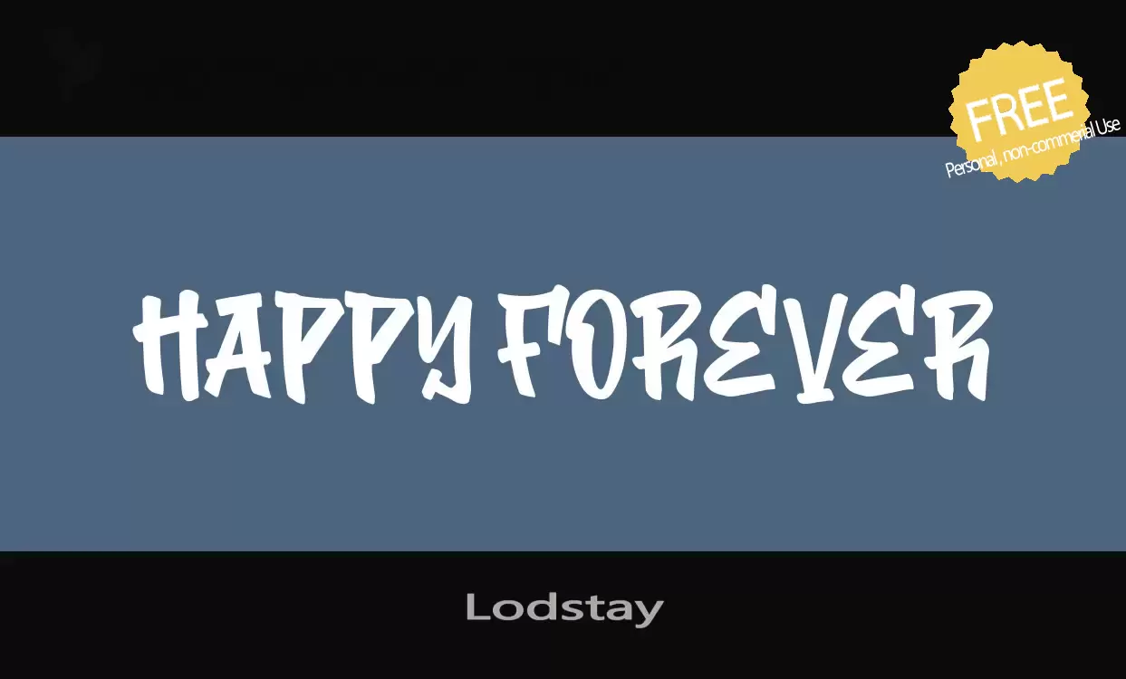 Font Sample of Lodstay