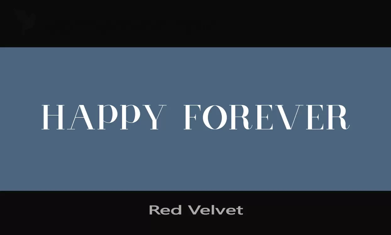 Font Sample of Red-Velvet