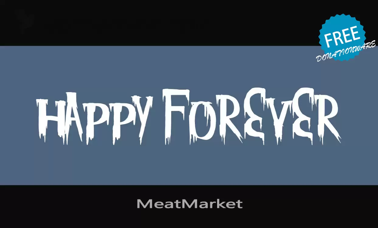 Font Sample of MeatMarket