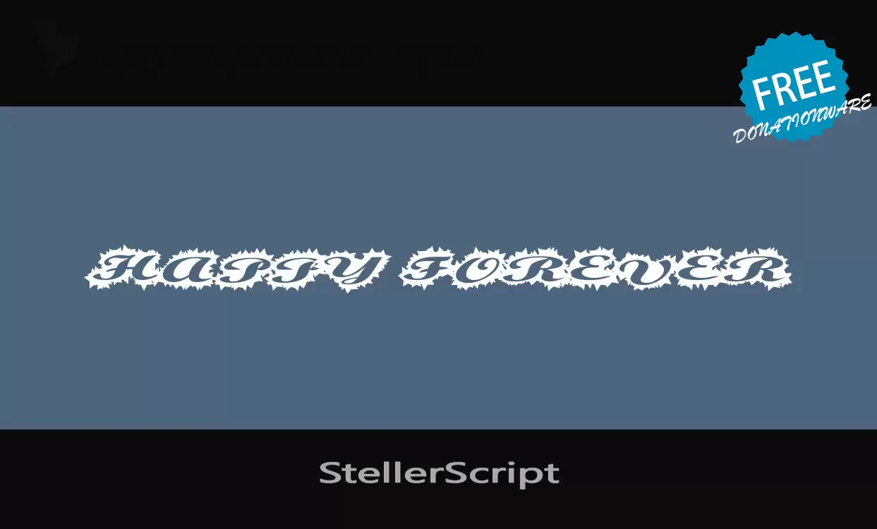 Font Sample of StellerScript