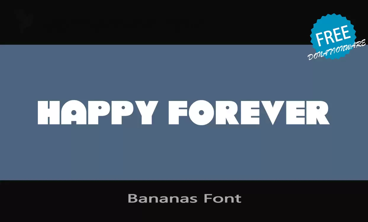 Font Sample of Bananas-Font