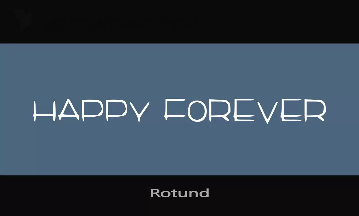 「Rotund」字体效果图