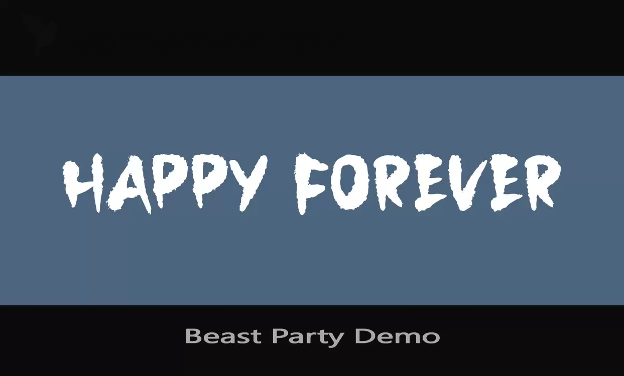 「Beast-Party-Demo」字体效果图