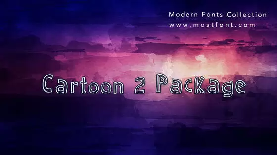 Typographic Design of Cartoon-2-Package