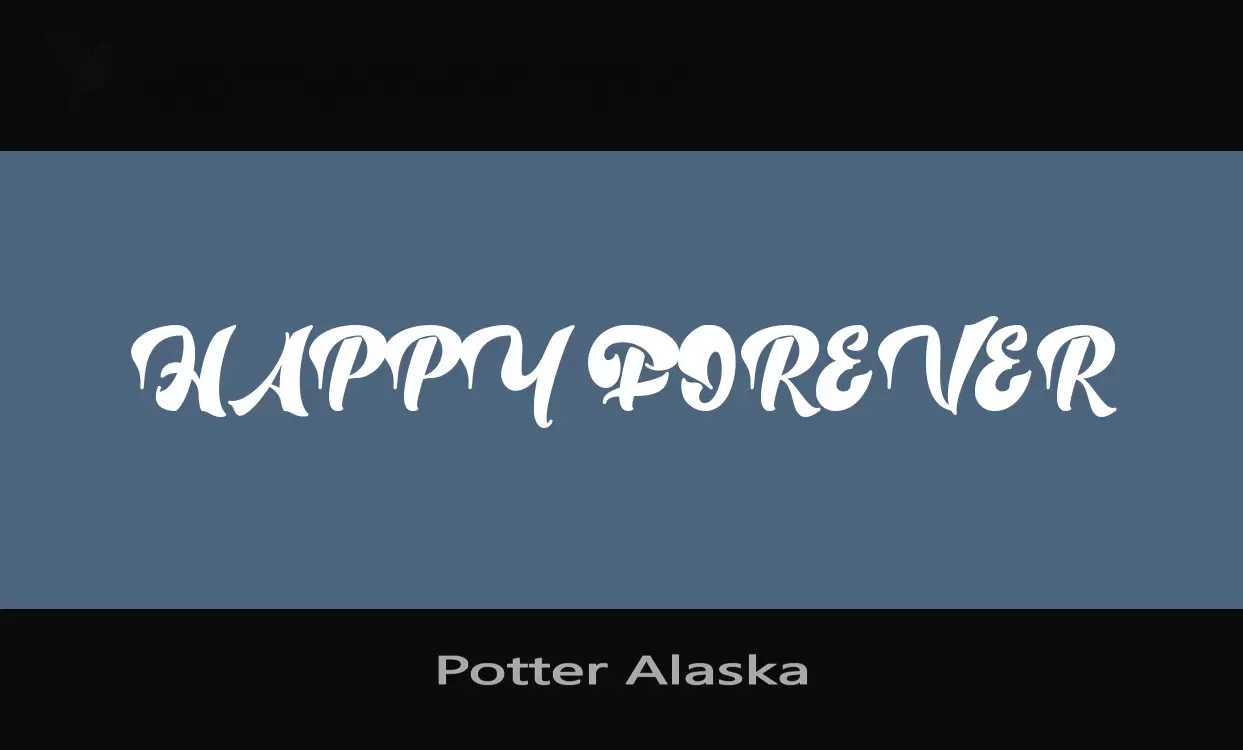 Font Sample of Potter-Alaska