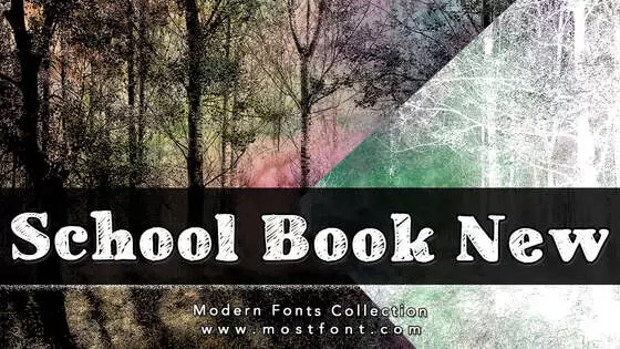 「School-Book-New」字体排版图片