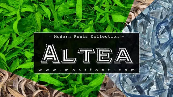 「Altea」字体排版图片