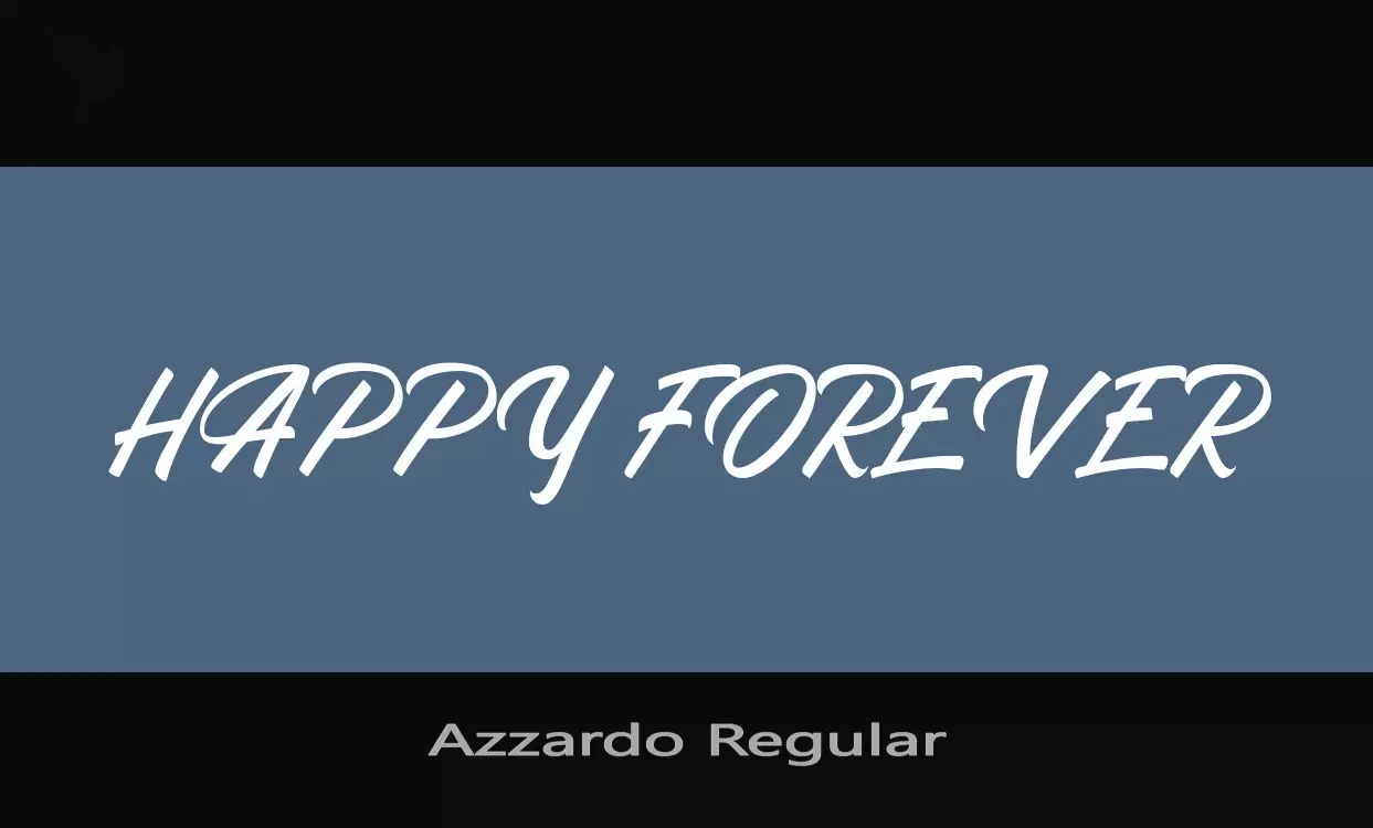 Font Sample of Azzardo-Regular