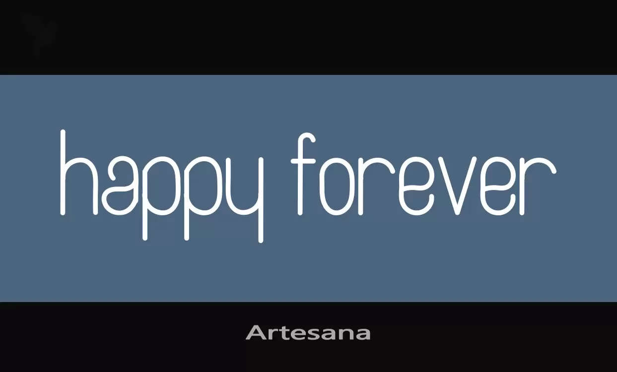 Font Sample of Artesana