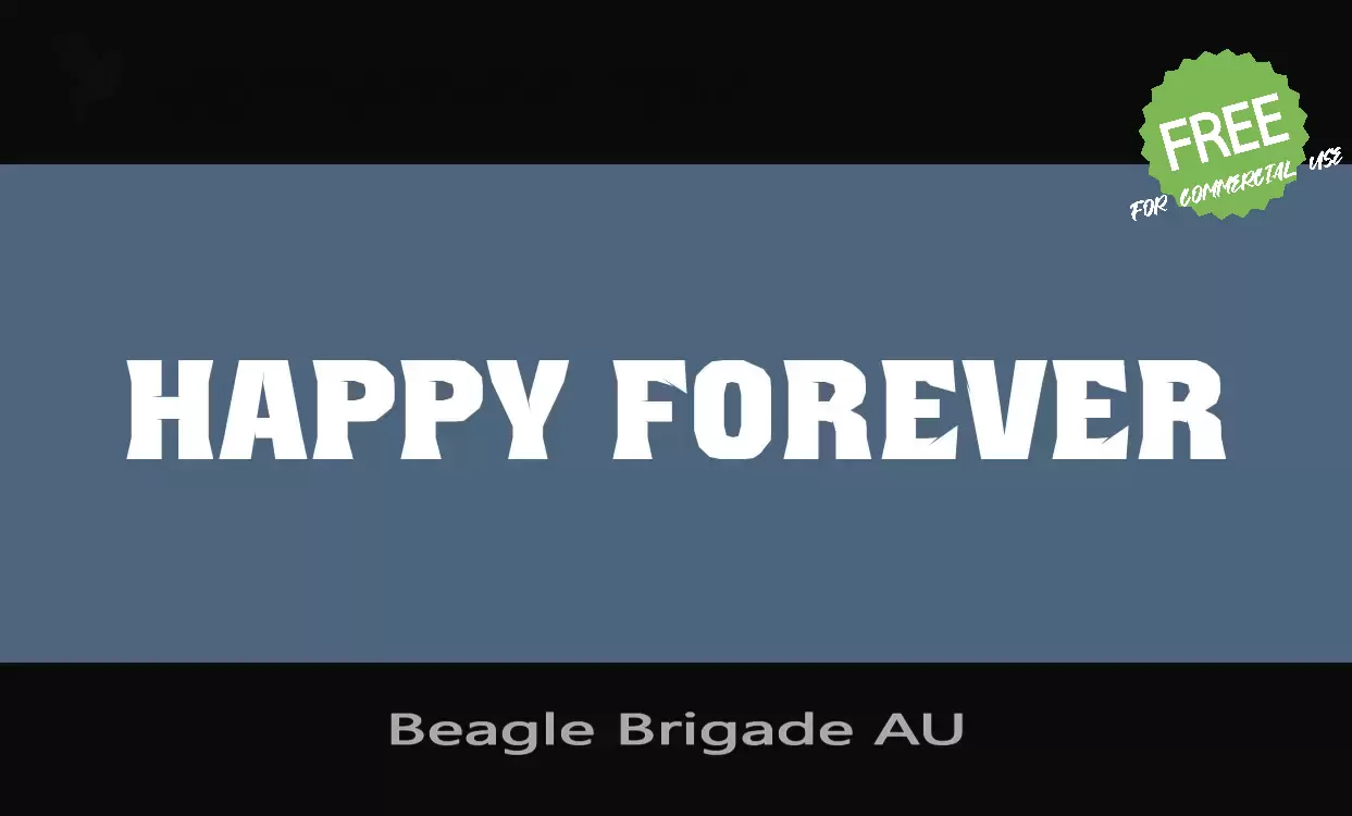 「Beagle Brigade AU」字体效果图