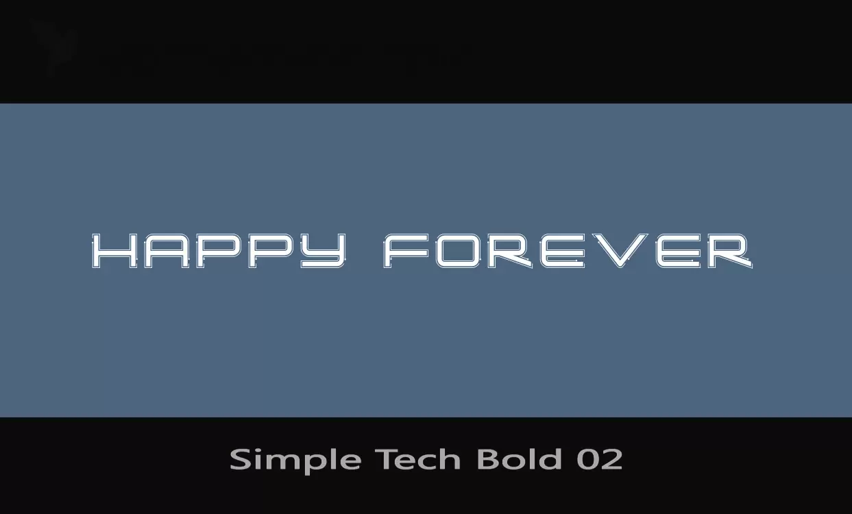 「Simple-Tech-Bold-02」字体效果图