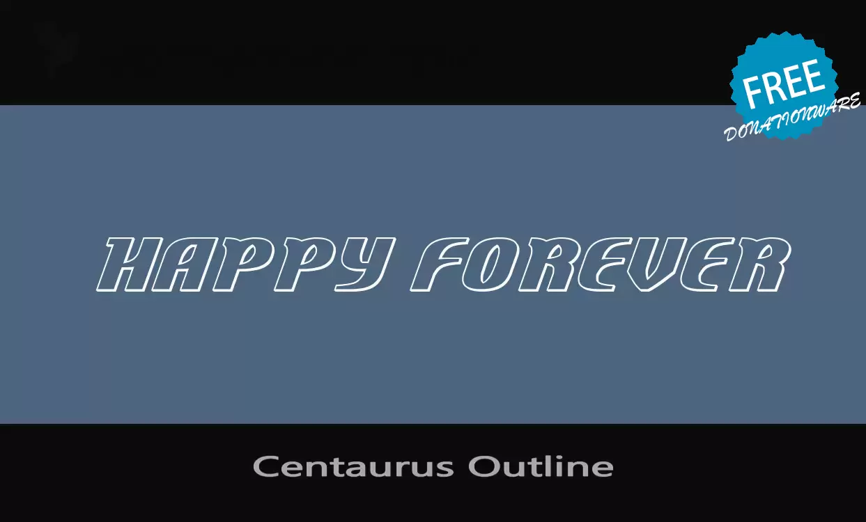 「Centaurus-Outline」字体效果图