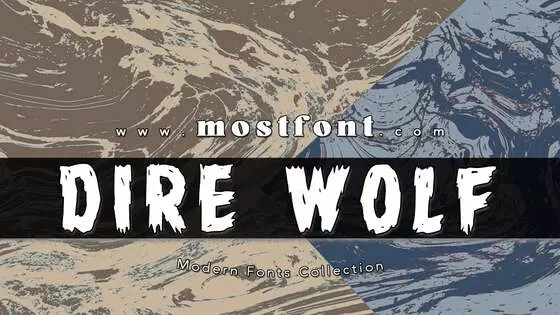 Typographic Design of Dire-Wolf