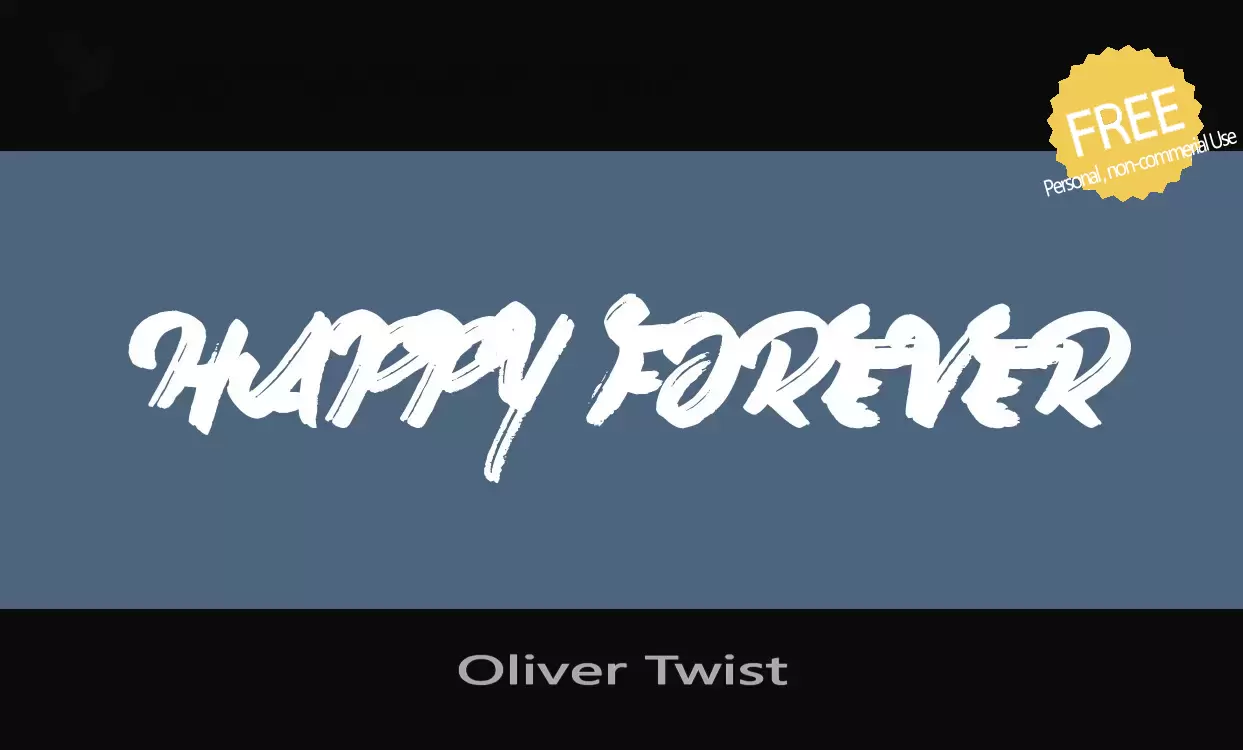 Font Sample of Oliver-Twist