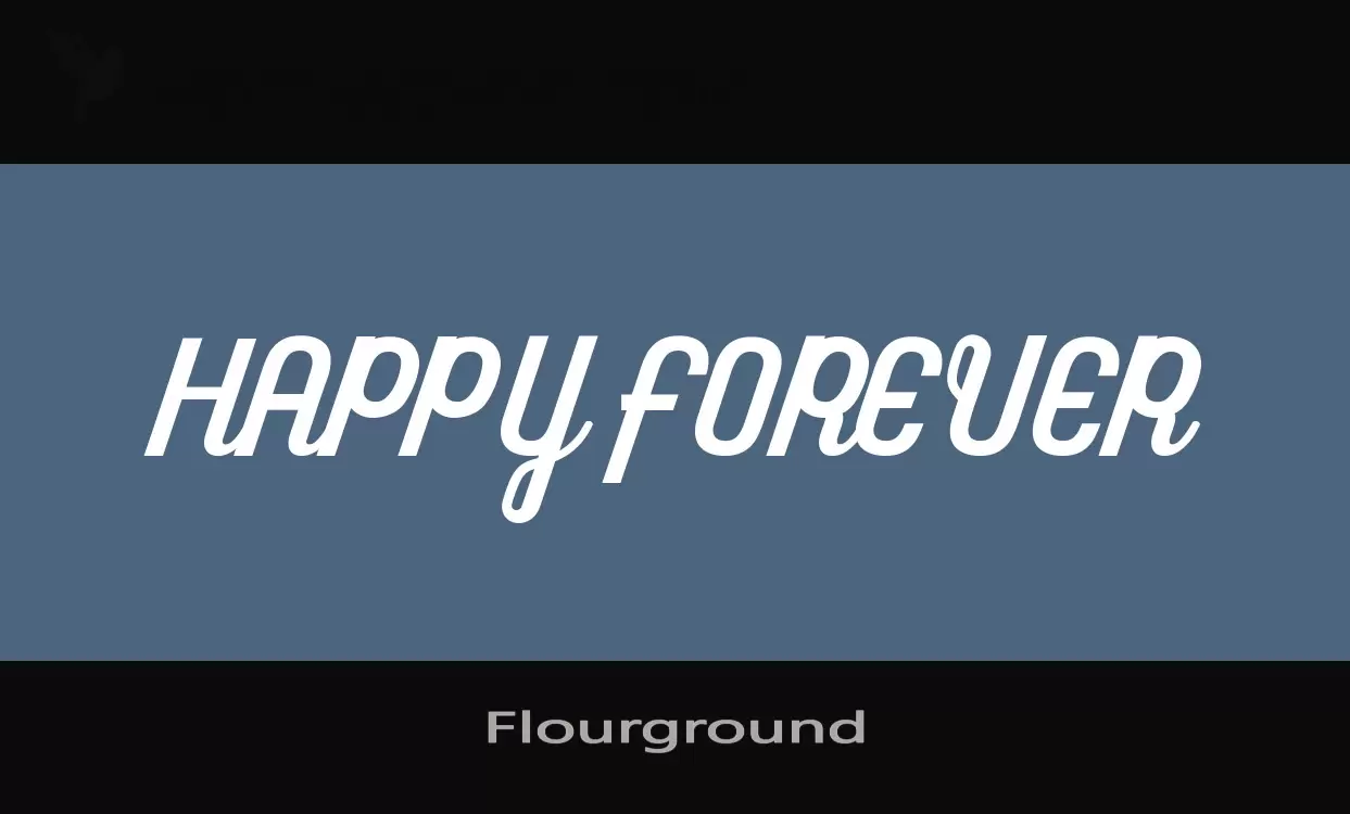 「Flourground」字体效果图