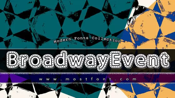 Typographic Design of BroadwayEvent