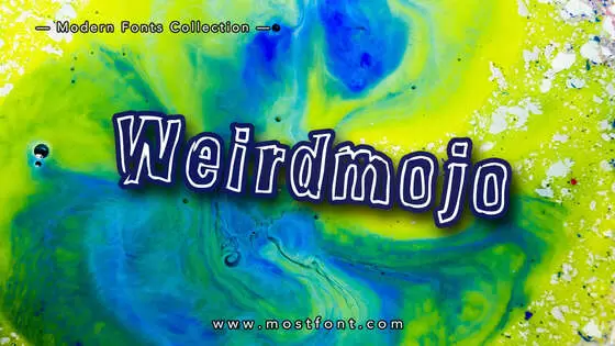 「Weirdmojo」字体排版图片