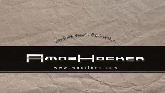 Typographic Design of AmazHacker