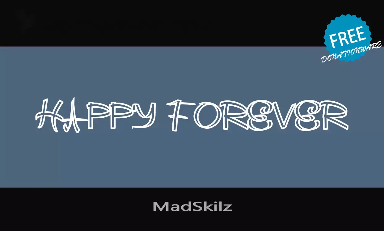 「MadSkilz」字体效果图