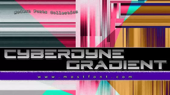 「Cyberdyne-Gradient」字体排版图片