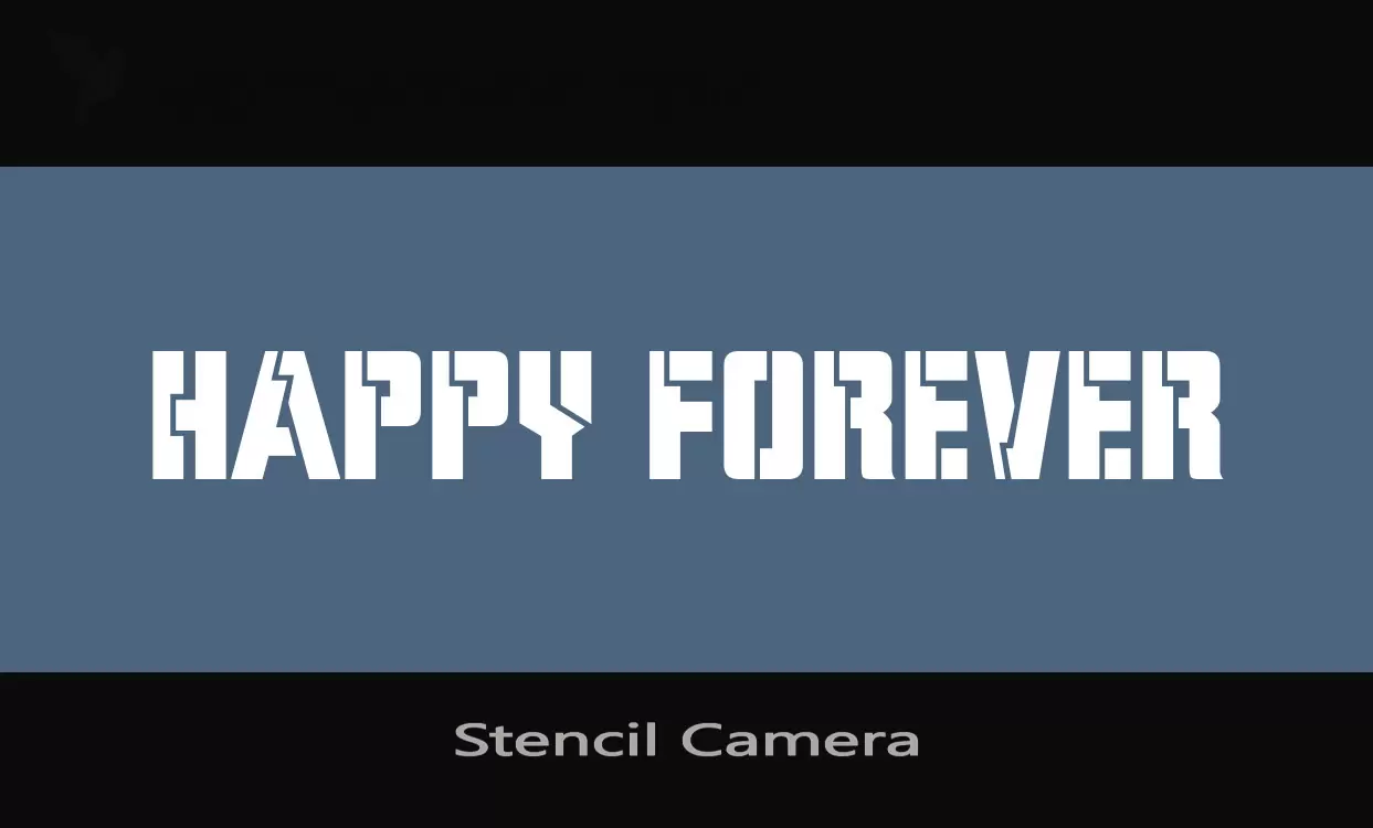 「Stencil-Camera」字体效果图