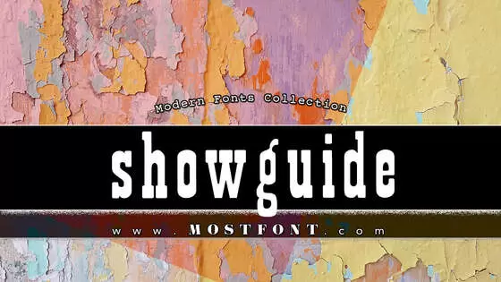 Typographic Design of Showguide